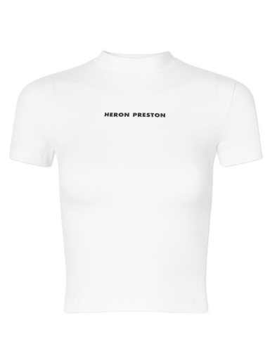 T-shirt HERON PRESTON Logo Baby Tee Vit | HWAA022C99JER0010110
