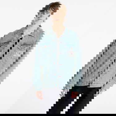 Jacka Pleasures Park Insulated Denim Jacket Blå | P25F020-INDIGO, 0