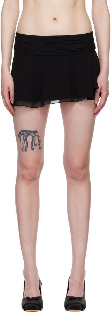 Kjol GUIZIO Guizio Slit Mini Skirt Svart | H23313W034, 0