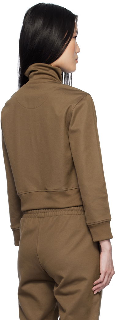 Träningsoverall The Attico The Attico Cropped Track Jacket Brun | 250WCF00022 JJJ055AA, 2