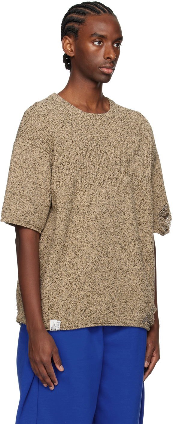 T-shirt ADER ERROR Distressed T-Shirt Beige | BN01SSKT0501BG, 1