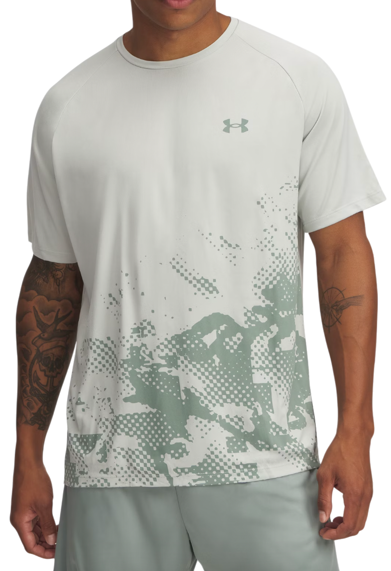 T-shirt Under Armour Tech Fade Short Sleeve T-Shirt Grön | 1390209-377