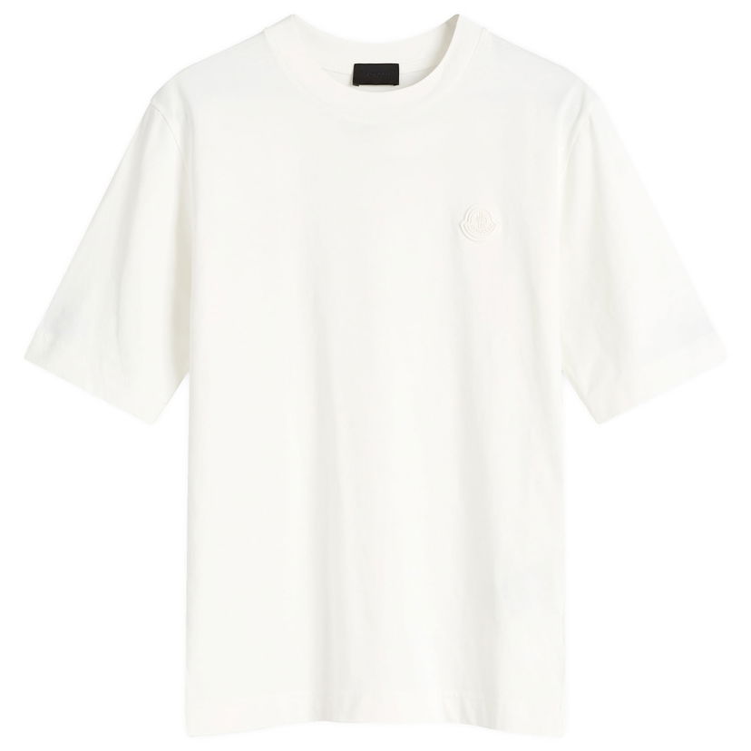 T-shirt Moncler Moncler Logo Short Sleeve T-Shirt, Size Large Vit | 8C000-05-89A17-034