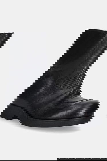 Sneakers och skor Maison Margiela MM6 Maison Margiela Ribbed Leather Boots Svart | SH3WU0015.P7431.T8013, 0