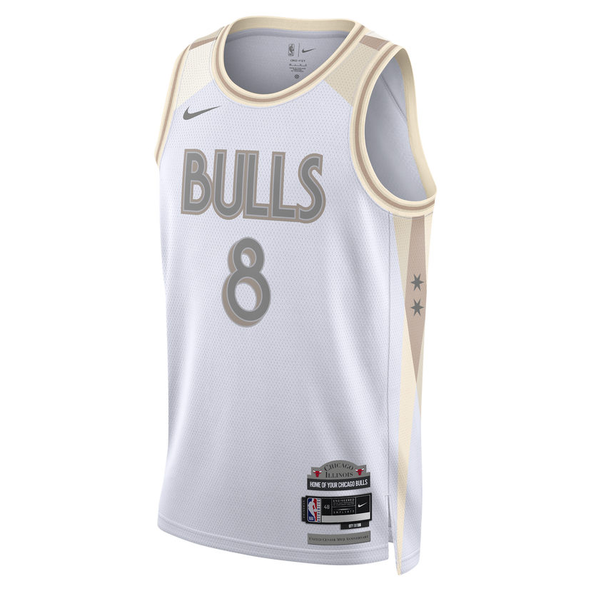 Jersey Nike Dri-FIT Swingman Zach LaVine Bulls City Edition Jersey Vit | FQ4337-100