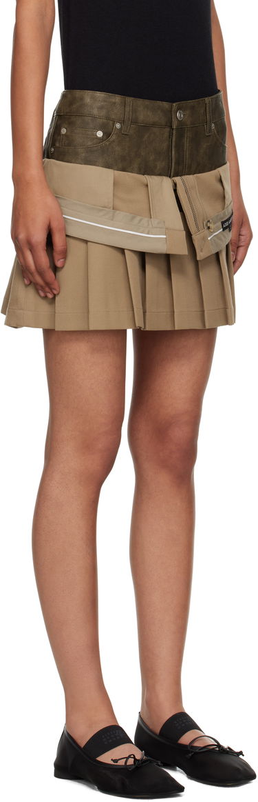 Kjol Andersson Bell Andersson Bell Inside Out Pleated Miniskirt Beige | apa845w, 1