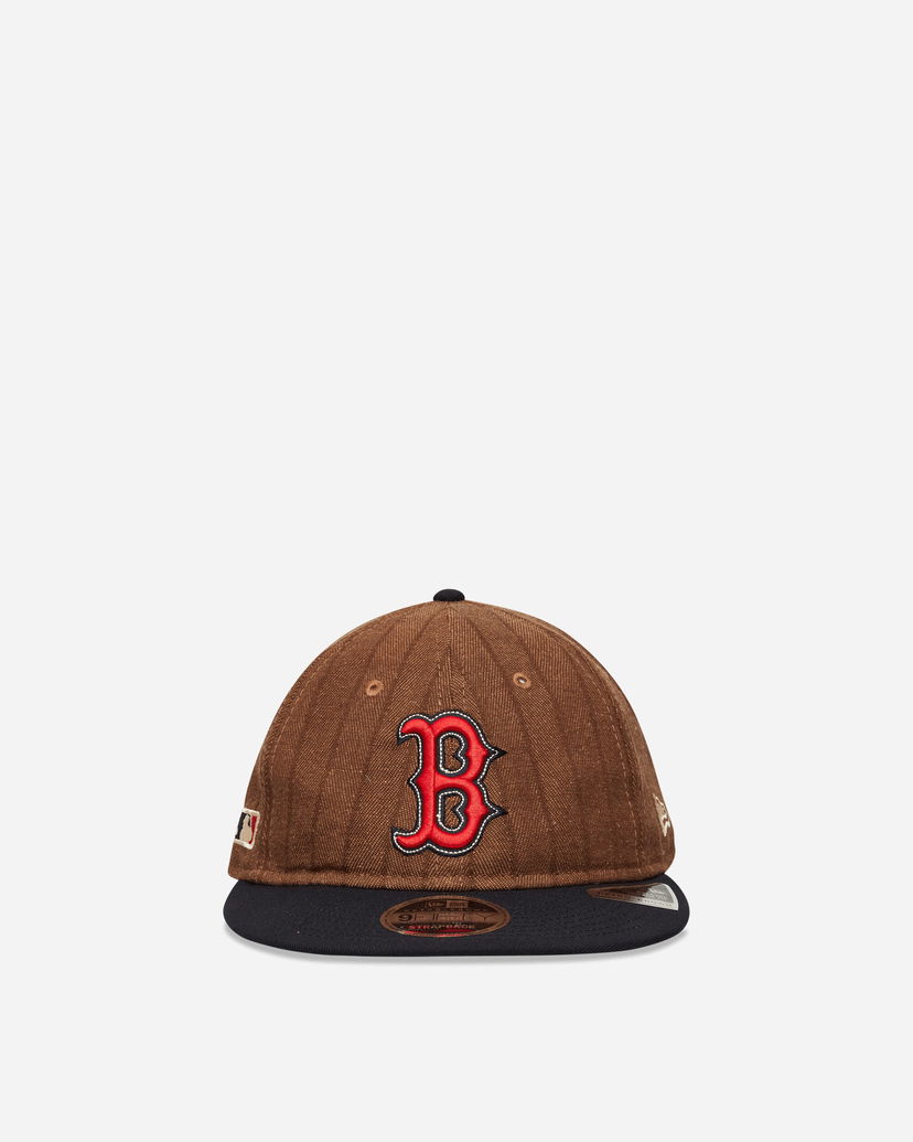 Keps New Era Boston Red Sox Three Looms x MLB Wool Pinstripe 9FIFTY Cap Brun | IY70 TAN