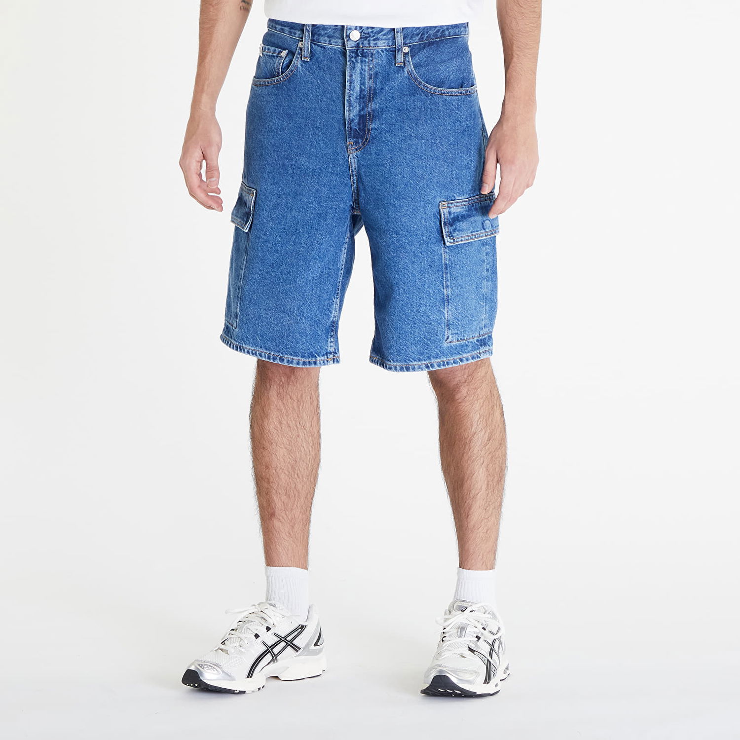Shorts CALVIN KLEIN Jeans 90'S Loose Cargo Short Blå | J30J324877 1A4, 0