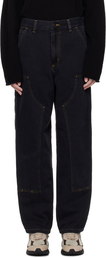 Cargo byxor Carhartt WIP Double Knee Denim Work Pants Svart | I034229 8906, 0
