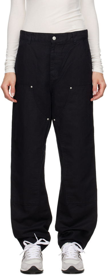 Cargo byxor Carhartt WIP Double Knee Cotton Canvas Relaxed Fit Pants Svart | I033573 8902, 0