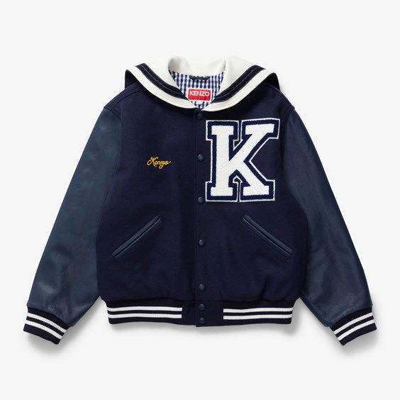 Jacka KENZO Sailor Varsity Jacket Mörkblå | FD55BL1339ON.77, 0