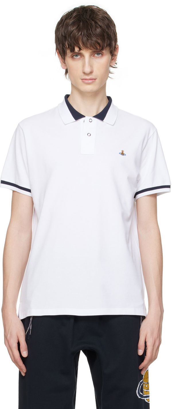 Polotröja Vivienne Westwood Classic Polo Tee Vit | 2H01000I-J0009-, 0