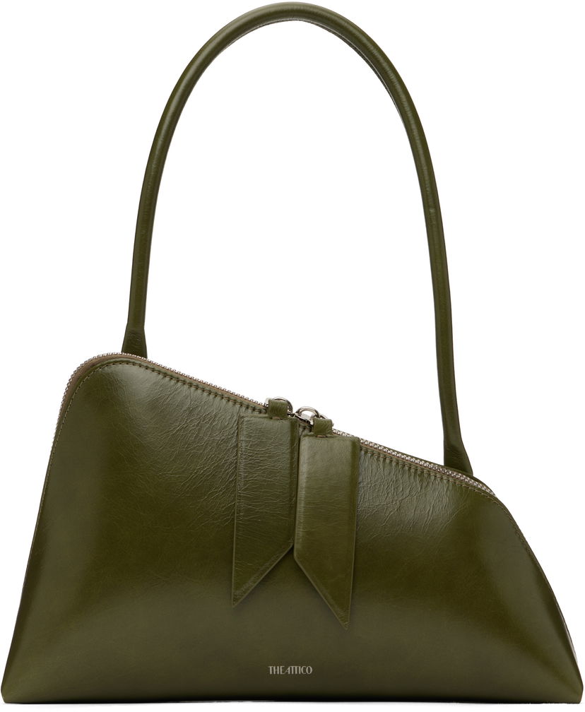 Handväska The Attico The Attico 'Sunrise' Leather Shoulder Bag Grön | 250WAH00042 LBT110AA