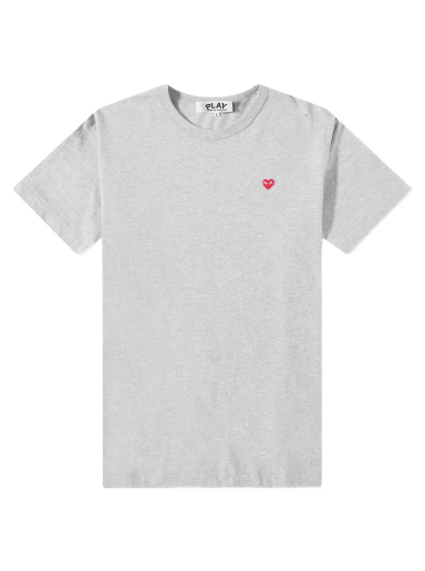 T-shirt Comme des Garçons Play Small Red Heart Tee Grå | P1T306-1