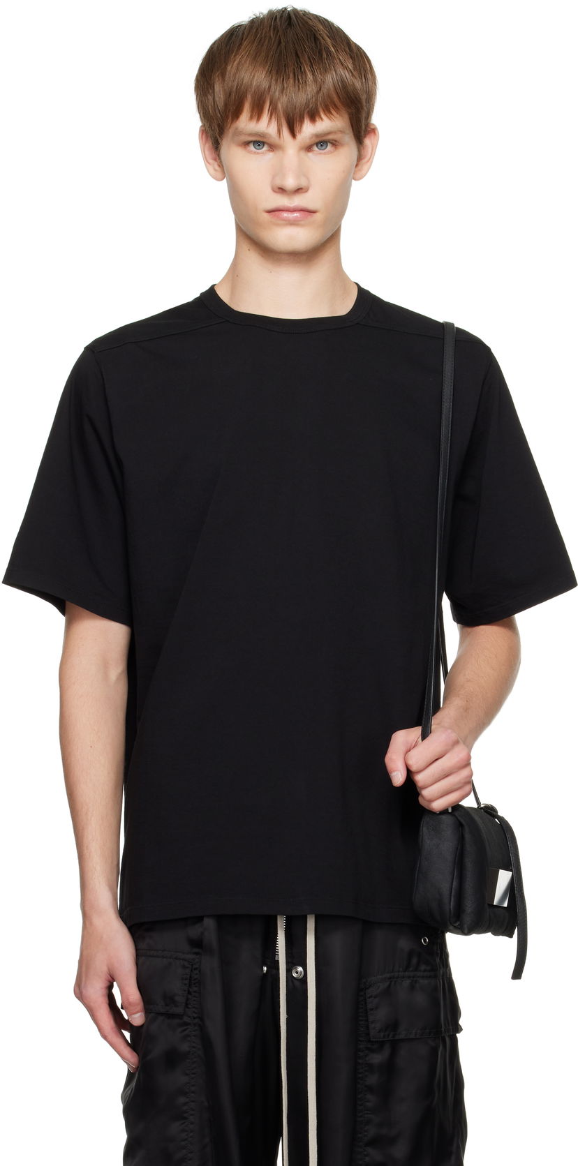 T-shirt Rick Owens Rick Owens Concordians Brad T-Shirt Svart | RU02E1232 JA