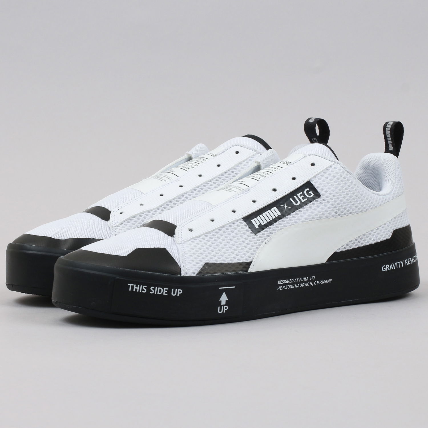 Sneakers och skor Puma Court Play SlipOn x UEG white - black Vit | 361637 02, 0