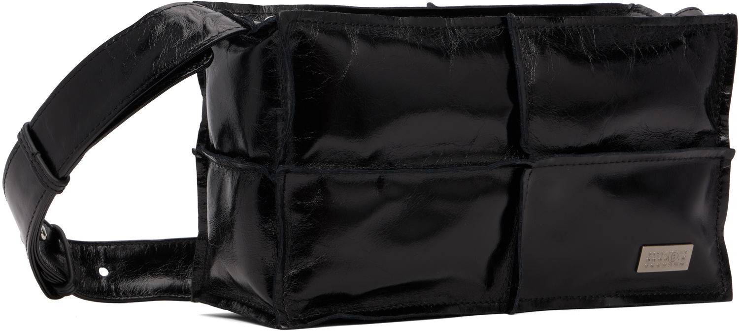 Axelväska Maison Margiela MM6 Maison Margiela Mini Wrinkled Leather Bag Svart | SB5WD0031 P8490, 1