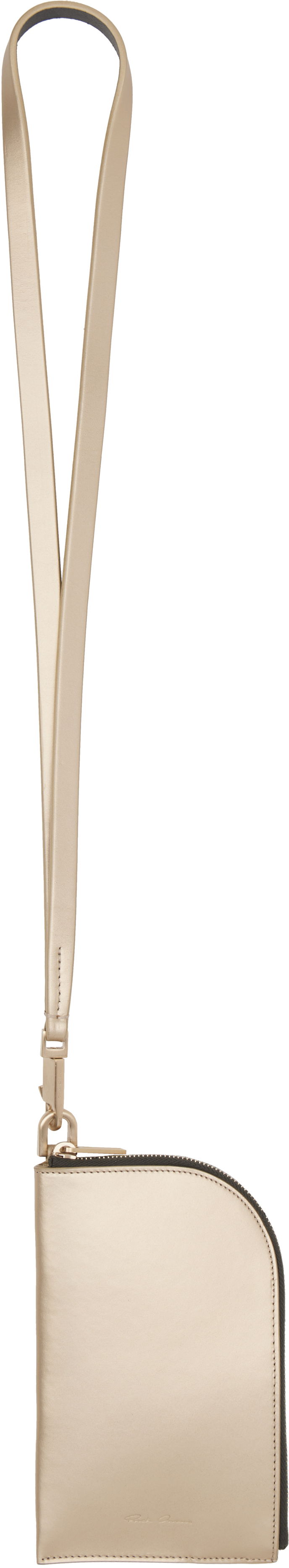 Plånbok Rick Owens Rick Owens Hollywood Neck Wallet Metallisk | RA01E0611 LGEMGH, 0