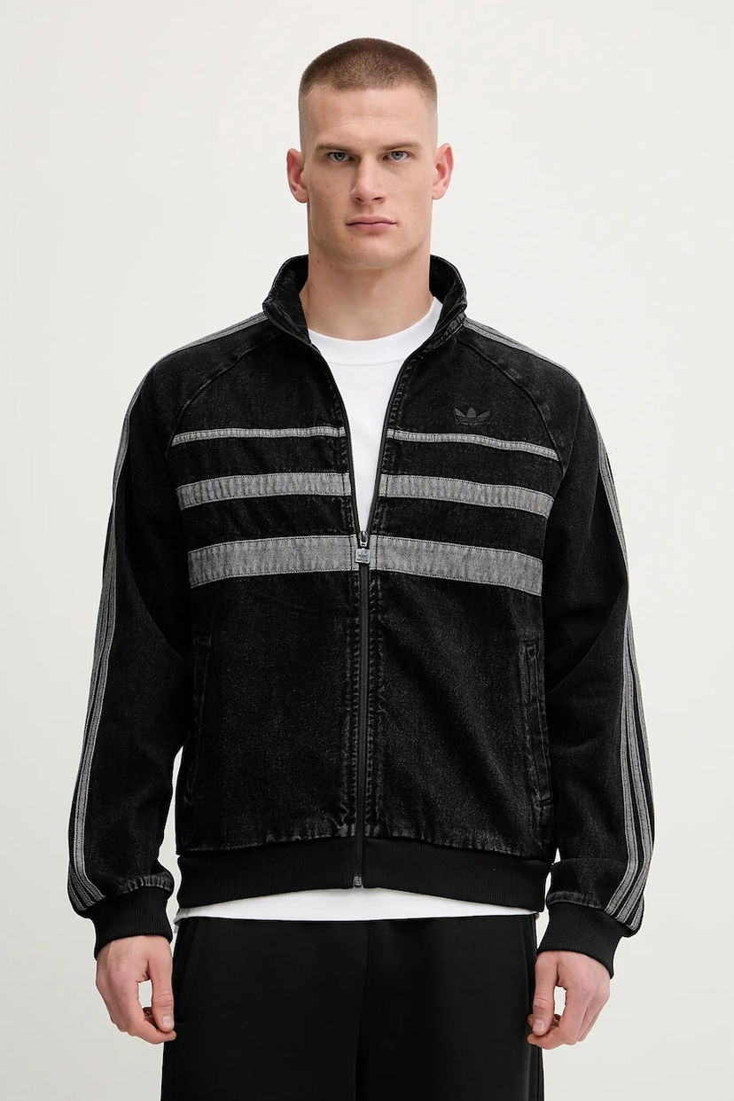Jacka adidas Originals adidas Originals First TT Denim Jacket Svart | JW5883