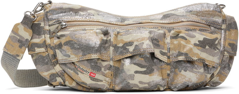 Axelväska Diesel Multi-Pocket Crossbody Bag Beige | X10280-P8082-T2037