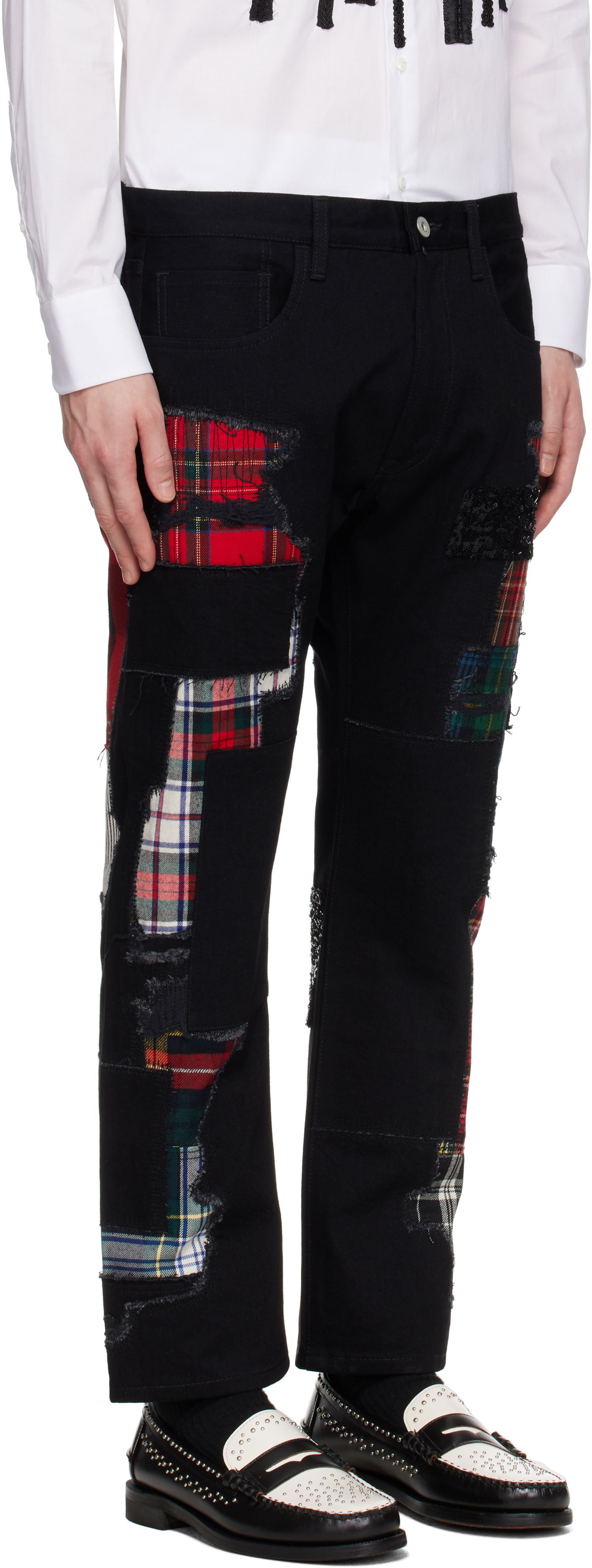 Jeans Junya Watanabe Junya Watanabe Patchwork Jeans Svart | WO-P006-051, 1