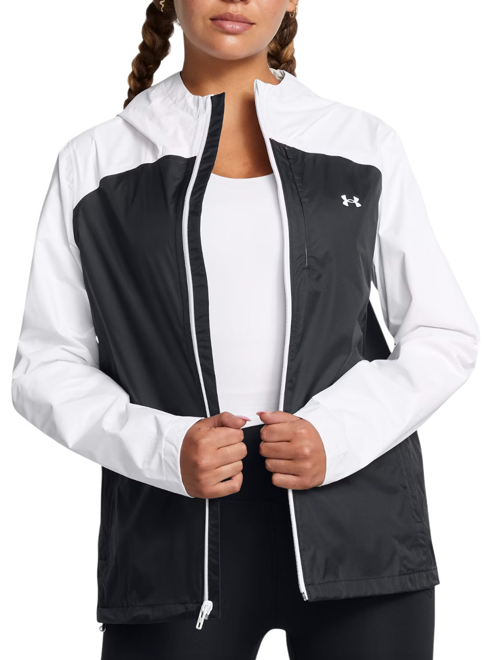 Vindjacka Under Armour Cloudstrike Colorblock Hooded Jacket Svart | 1381882-001, 0