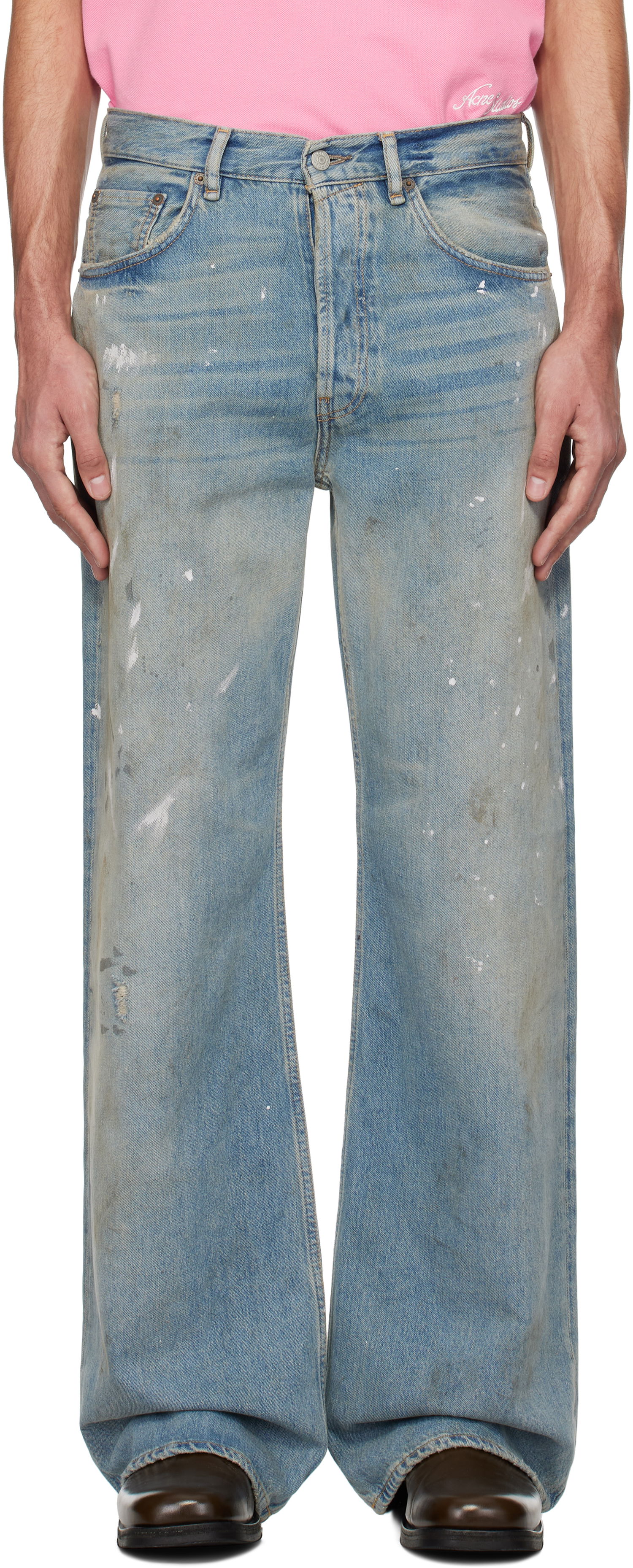 Jeans Acne Studios Acne Studios Loose Fit 2021M Jeans Blå | B00389-, 0