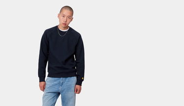 Sweatshirt Carhartt WIP WIP Chase Mörkblå | I026383_00H_XX, 3