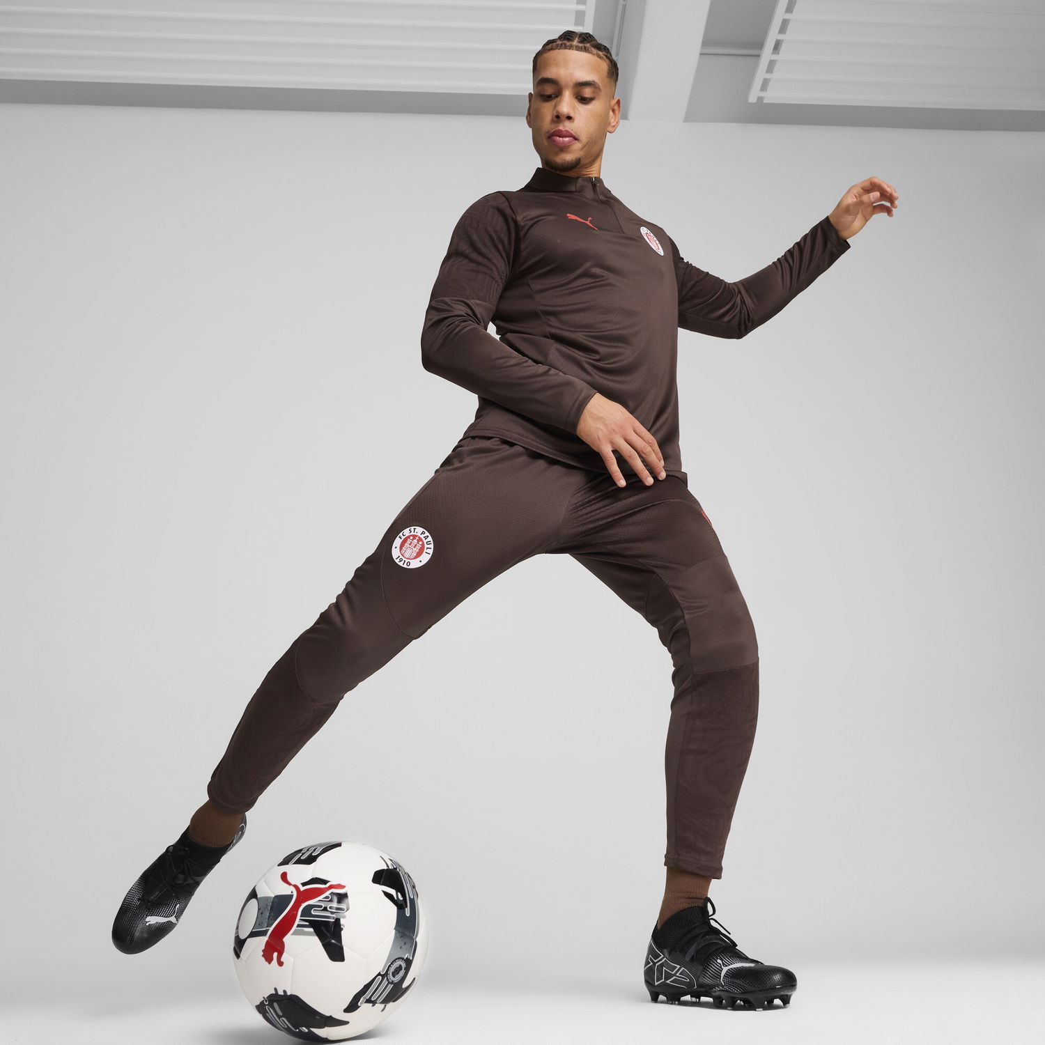 Träningsbyxor Puma FC St. Pauli Men's Training Pants Brun | 778725_05, 1