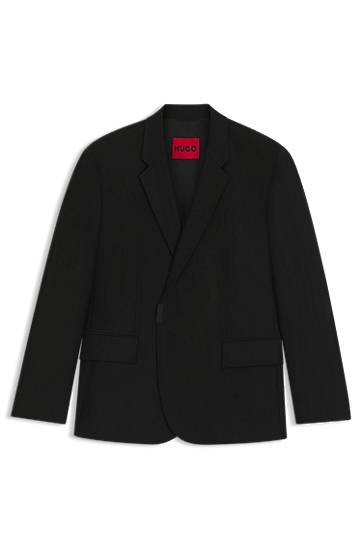 Jacka BOSS Slim-Fit Suit Jacket Svart | 50549053