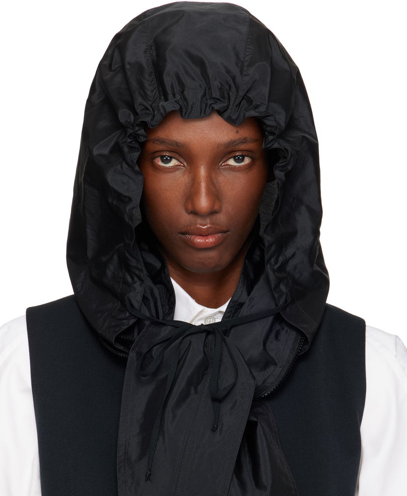 Halsduk Maison Margiela Maison Margiela Hooded Neck Scarf Svart | S51TH0092 M35350