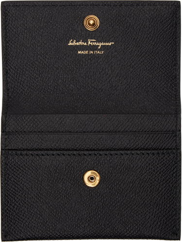 Plånbok FERRAGAMO Salvatore Ferragamo Gancini Credit Card Holder Svart | 779901, 2