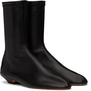 Sneakers och skor Khaite Khaite Apollo Flat Ankle Boots Svart | F1082-836, 3
