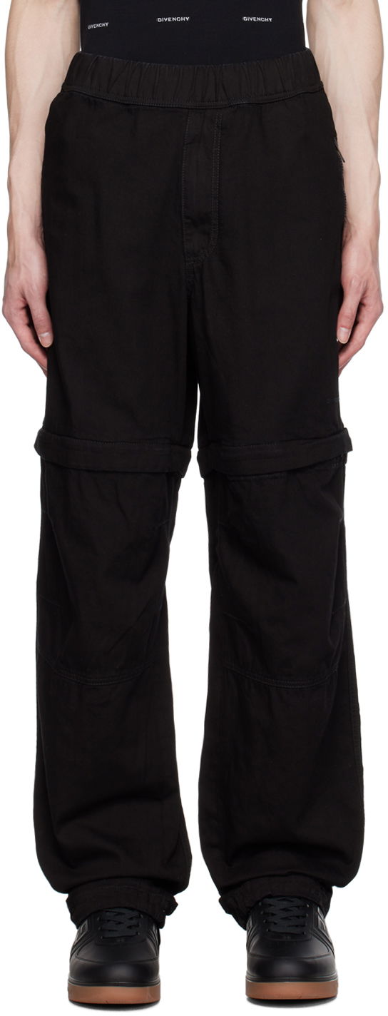 Byxor Givenchy Givenchy Zip-Off Pants Svart | BM51A250KK
