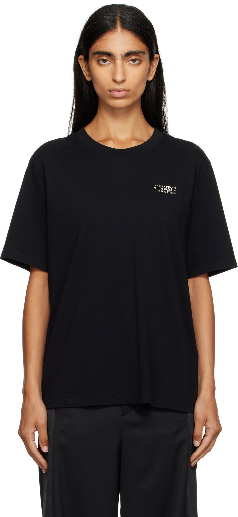T-shirt Maison Margiela MM6 Maison Margiela Cotton Jersey T-Shirt Svart | SH2GC0031 M20048