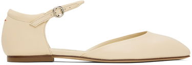 Kläder Aeyde Aeyde Miri Ankle Strap Flats Beige | A11-FL-RKLS08FL47-SS24-100-007, 0