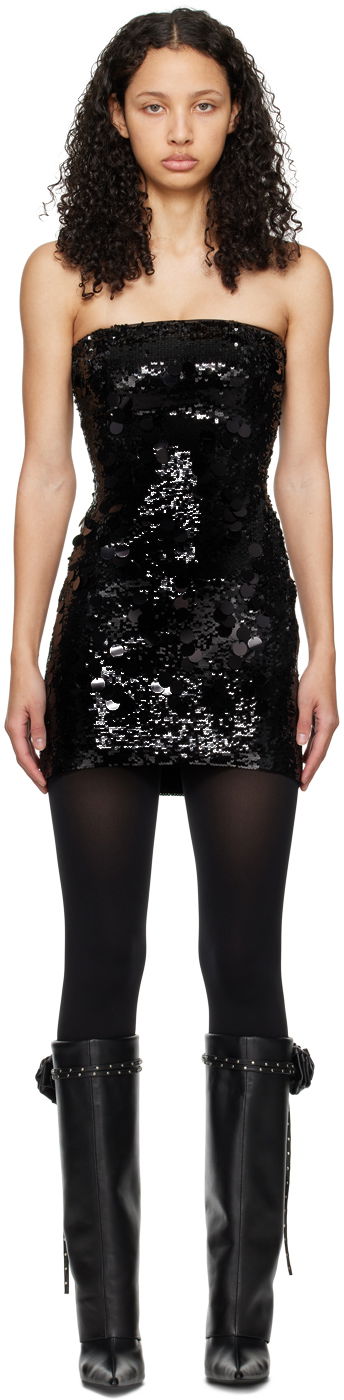 Klä GUIZIO Guizio Sequin Mini Dress Svart | R24409W020