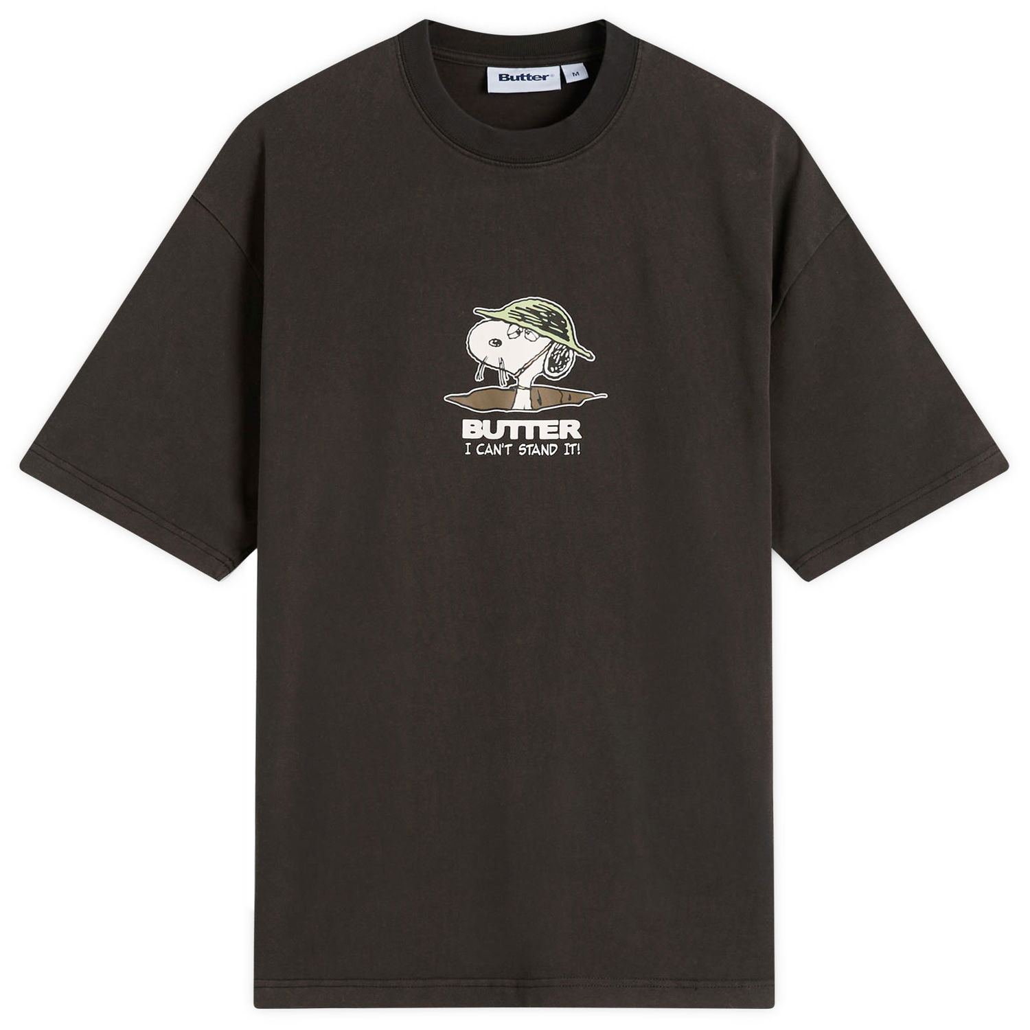 T-shirt Butter Goods Peanuts Can't Stand It T-Shirt Brun | BGBP240102-WBK, 1