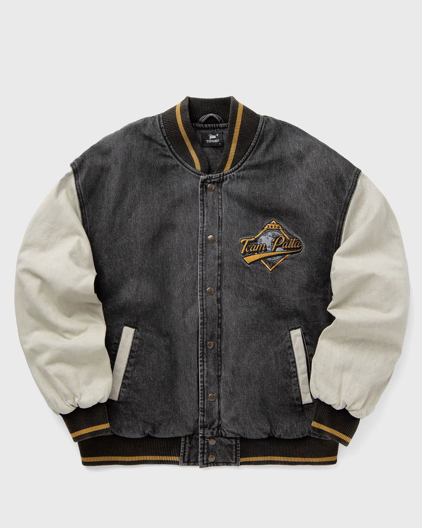 Bomberjacka Patta Homerun Denim Varsity Jacket Grå | POC-AW24-4200-350-0001-001