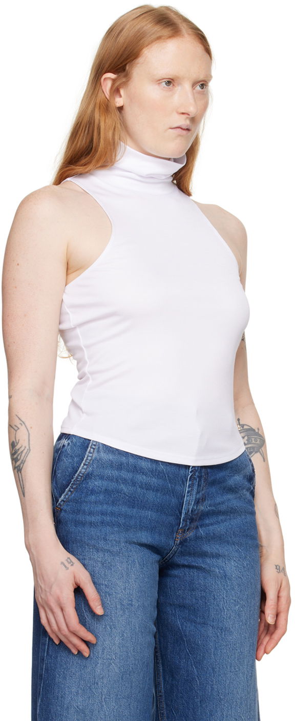 Linne Anine Bing Jennie Sleeveless Turtleneck Tank Top Vit | A-08-0407-100, 1