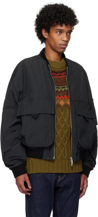 Bomberjacka DSQUARED2 Dsquared2 Superlight 80s Bomber Jacket Svart | S74AM1568_S78520, 1