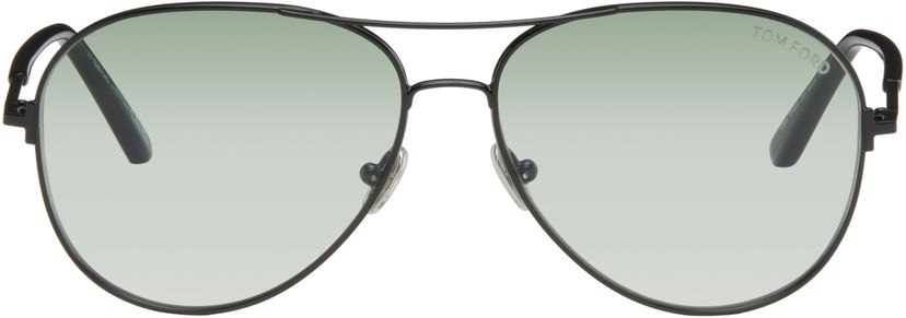 Solglasögon Tom Ford Tom Ford Polarized Clark Aviator Sunglasses Svart | FT0823_5901P