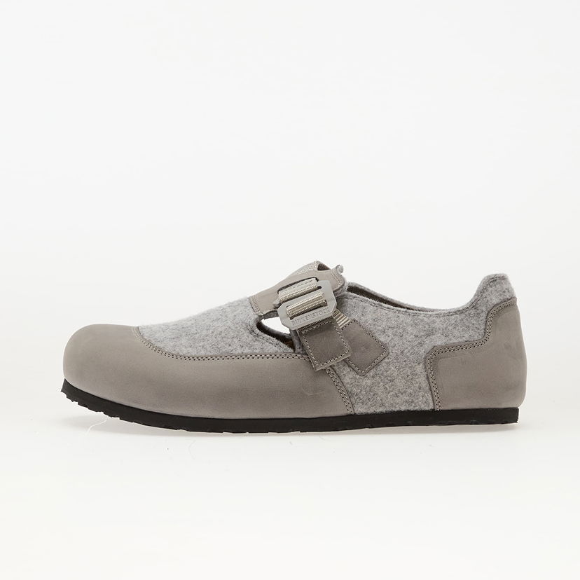 Sneakers och skor Birkenstock London Nova Felt Leather/ Textile/ Felt Stone Coin Grå | 1030175