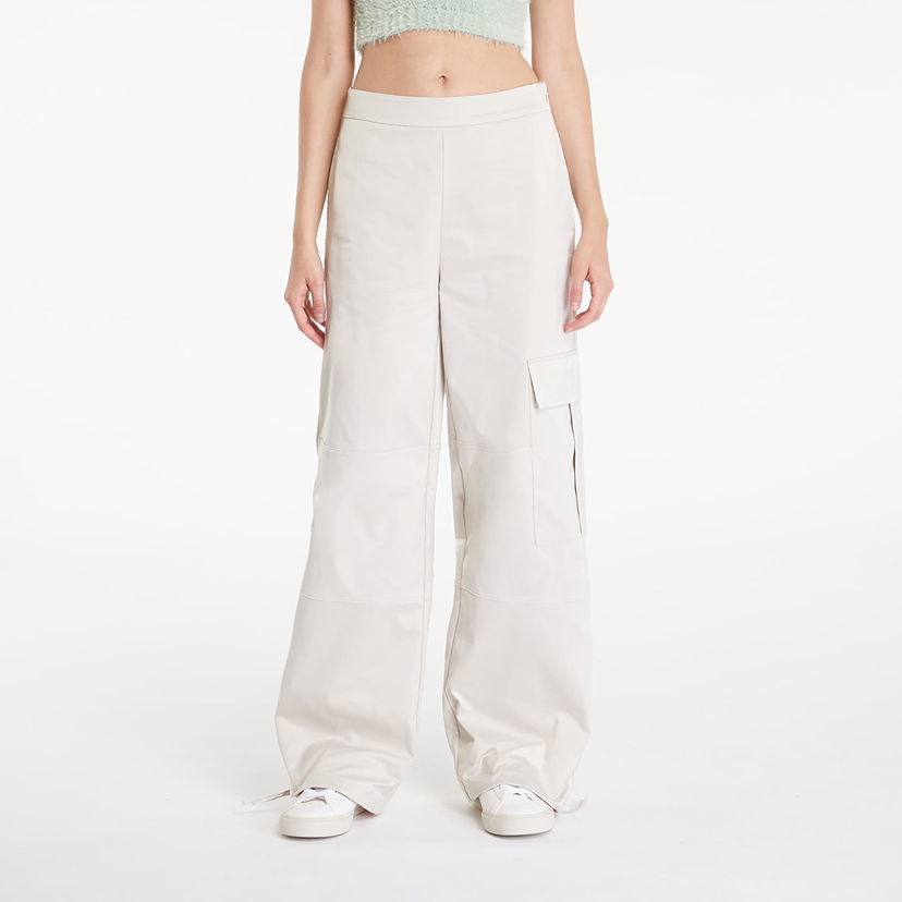 Jeans CALVIN KLEIN Satin Cargo Utility Pant Eggshell Vit | J20J223921 ACF