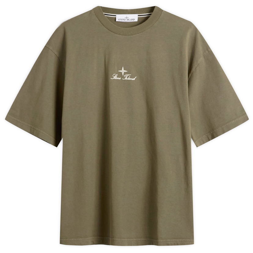 T-shirt Stone Island Multiaxial Sashiro Embroidery T-Shirt Grön | K2S152100021-V0054