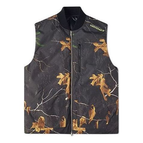 Väst Converse Realtree Printed Reversible Down Vest Svart | 10019989A03