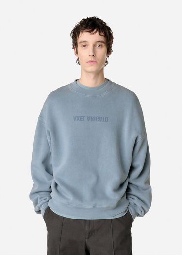 Sweatshirt AXEL ARIGATO Washed Blue Sweatshirt Blå | A3122002, 7