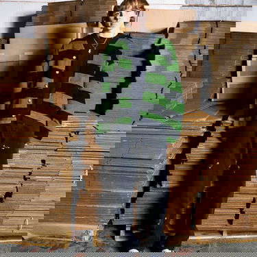 Jeans Pleasures Safety Pin 5 Pocket Denim Jeans Svart | P22W038-BLACK, 2