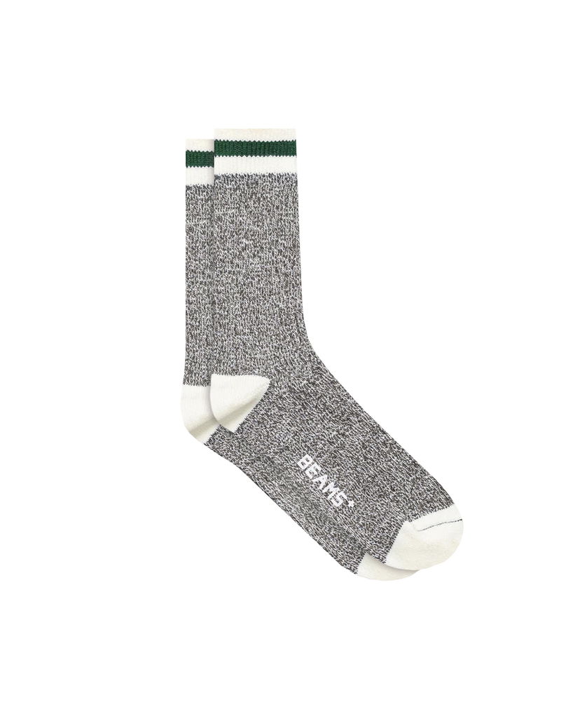 Strumpor BEAMS Beams+ Rag Crew Socks Grå | 38430005479-05