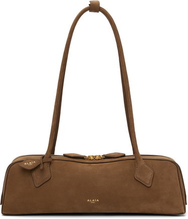 Axelväska Alaïa 'Le Teckel' Medium Suede Bag Brun | AA1S06033CA214, 0